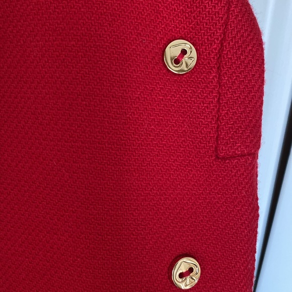 Kate Spade red coat - Picture 8 of 9